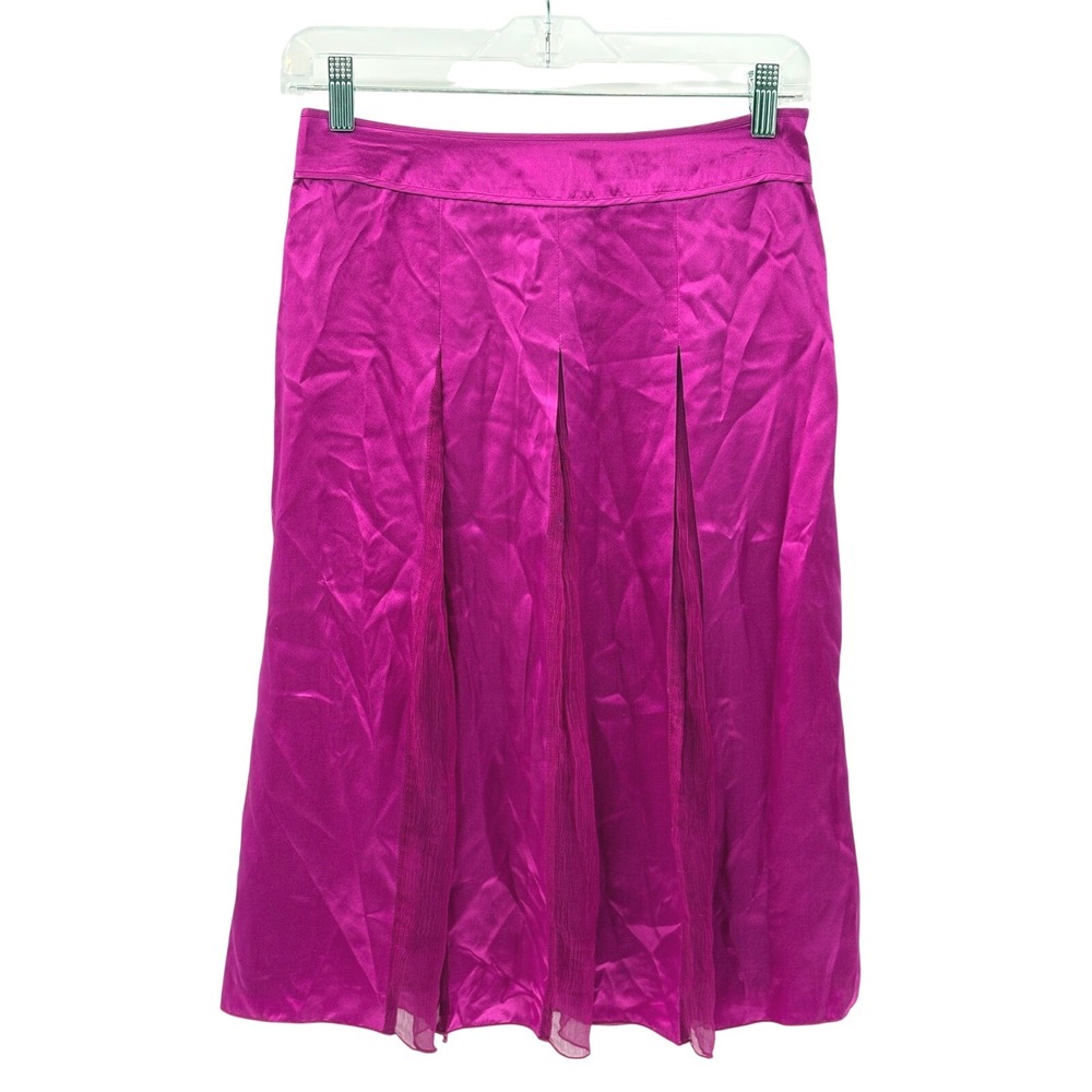 Saja Silk Skirt Y2K Fairy Chiffon Panels Women Size 2 Pink Festival Flowy
